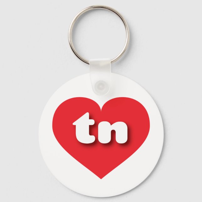 Tennessee red heart - I love tn Key Ring (Front)