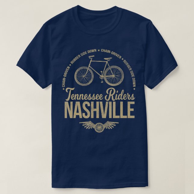 Tennessee Riders Nashville Bicycle T-Shirt (Design Front)