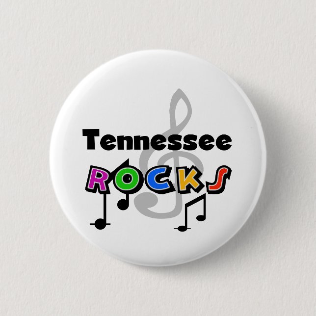 Tennessee Rocks 6 Cm Round Badge (Front)