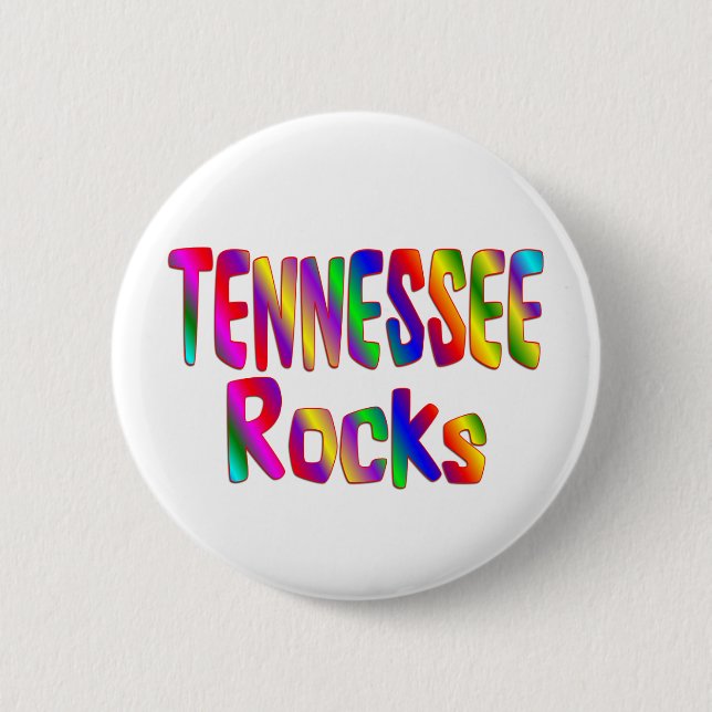 Tennessee Rocks 6 Cm Round Badge (Front)