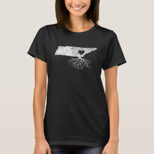 Tennessee Roots Shirt I Love Tennessee T-Shirt Wit