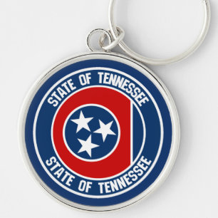 Tennessee Round Emblem Key Ring