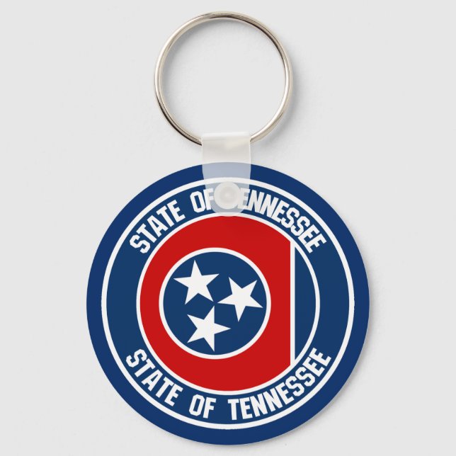Tennessee Round Emblem Key Ring (Front)