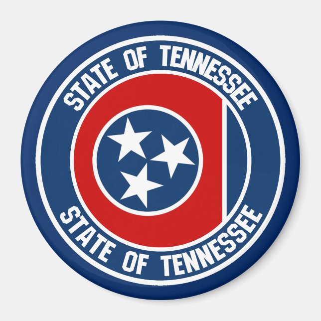 Tennessee Round Emblem Magnet (Front)