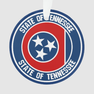 Tennessee Round Emblem Ornament