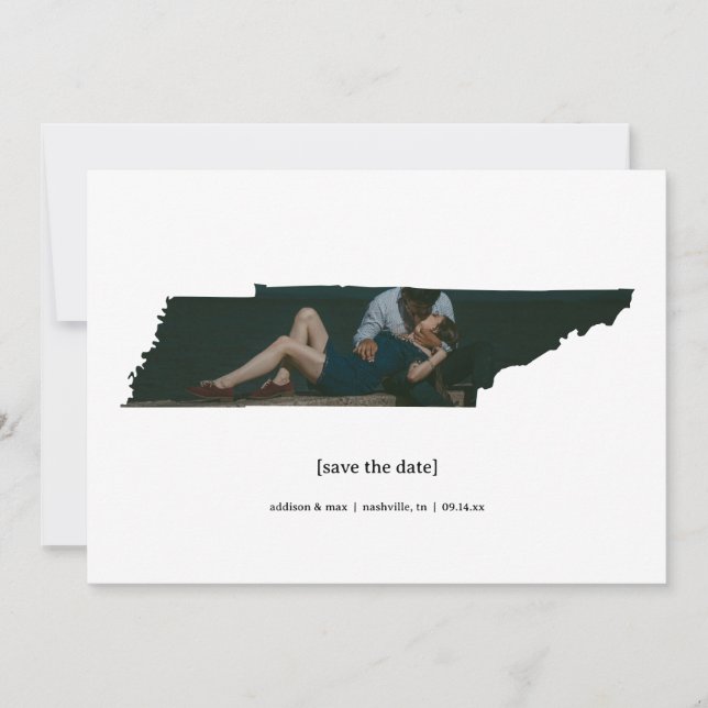 Tennessee Save the Date Photo Card (Front)