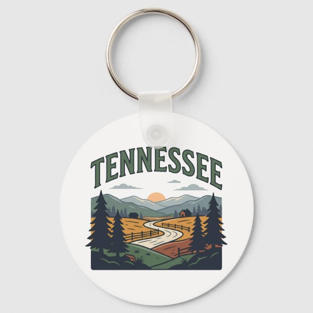 Tennessee Scenic Key Ring (Front)