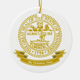 Tennessee Seal Ceramic Tree Decoration