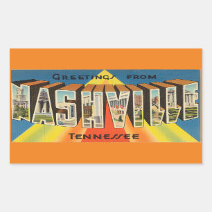 Tennessee, Sheet of 4 Nashville stickers
