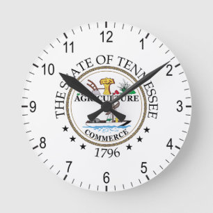 Tennessee sign round clock