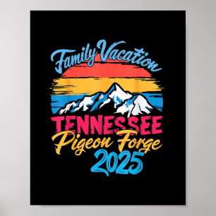 Tennessee Smoky Mountains Family Vacation 2025 Pig Poster