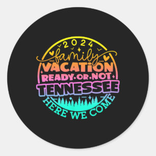 Tennessee Smoky Mountains Family Vacation Gatlinbu Classic Round Sticker