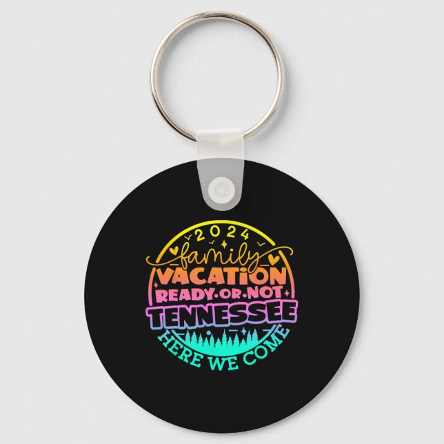 Tennessee Smoky Mountains Family Vacation Gatlinbu Key Ring (Front)