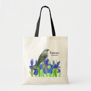 Tennessee Souvenir Tote Tourist Mockingbird Iris