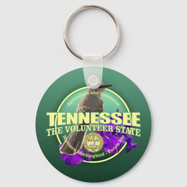 Tennessee State Bird & Flower Key Ring (Front)