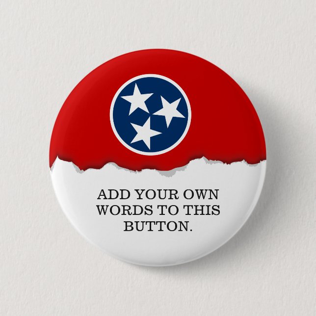 Tennessee State Flag 6 Cm Round Badge (Front)