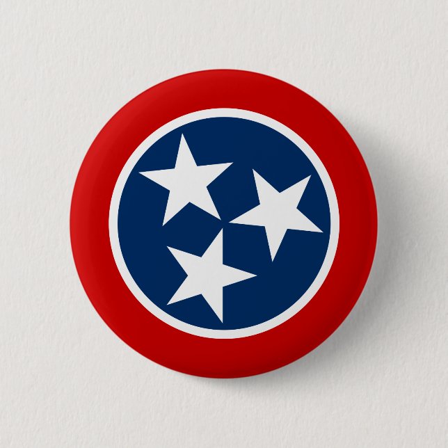 Tennessee State Flag 6 Cm Round Badge (Front)