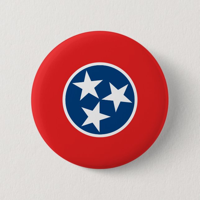 Tennessee State Flag 6 Cm Round Badge (Front)