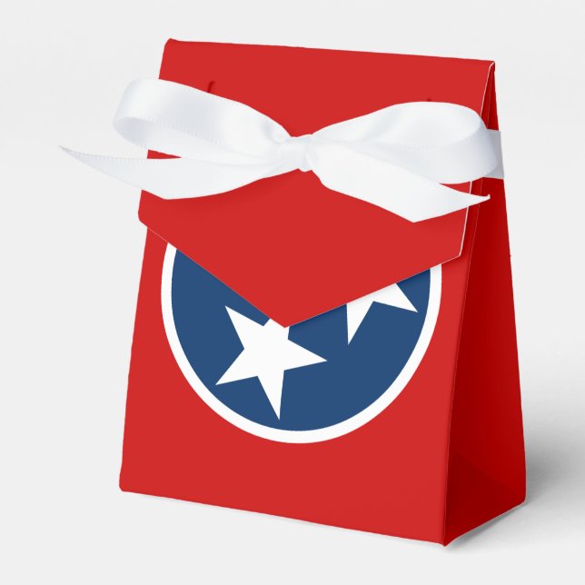 Tennessee State Flag Blue White Stars Favour Box (Front Side)