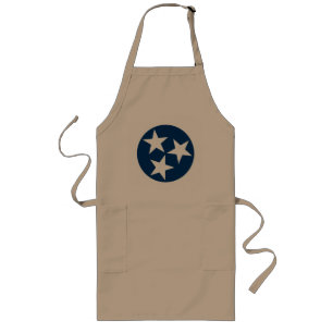 Tennessee State Flag Blue White Stars Long Apron