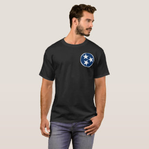 Tennessee State Flag Blue White Stars T-Shirt