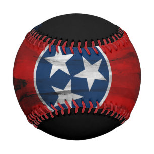 Tennessee state flag brush stroke, Tennessee flag Baseball