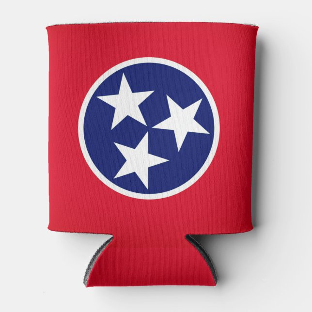 Tennessee state flag can cooler (Front)