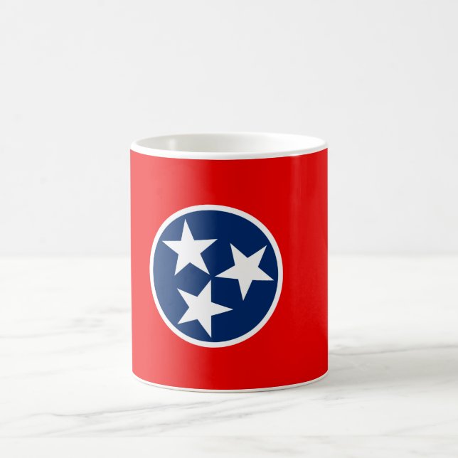 Tennessee State Flag Design Coffee Mug (Center)