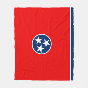 Tennessee State Flag Design Fleece Blanket
