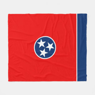 Tennessee State Flag Design Fleece Blanket