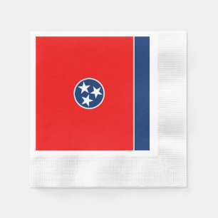 Tennessee State Flag Design Napkin