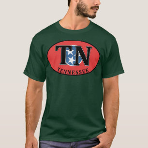 TENNESSEE STATE FLAG EURO OVAL NASHVILLE MEMPHIS G T-Shirt