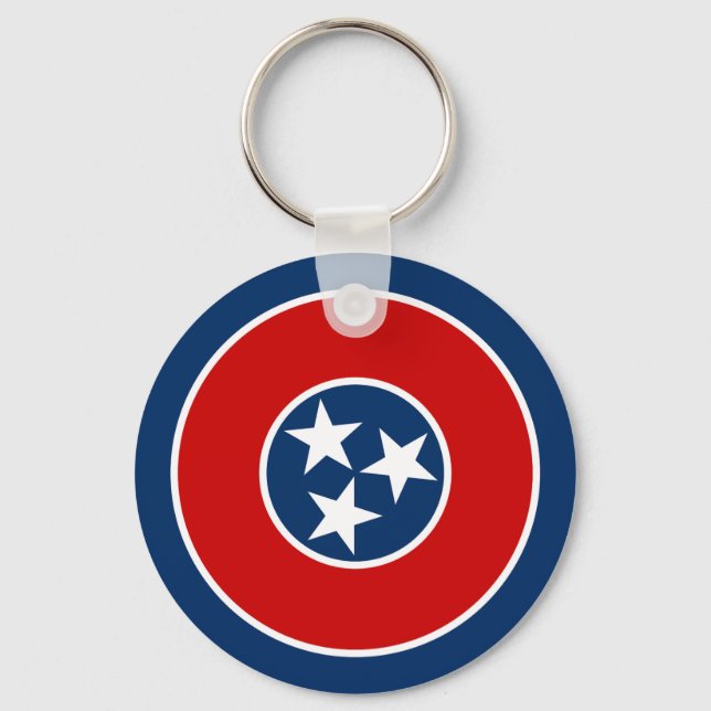 Tennessee State Flag Key Ring (Front)