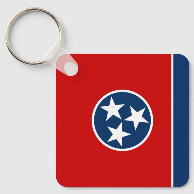 Tennessee State Flag Key Ring (Front)