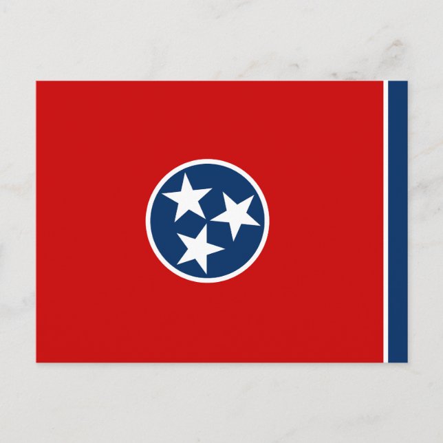 Tennessee State Flag Postcard (Front)
