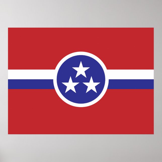 Tennessee State Flag Poster (Front)