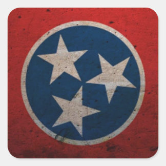 Tennessee State Flag Square Sticker