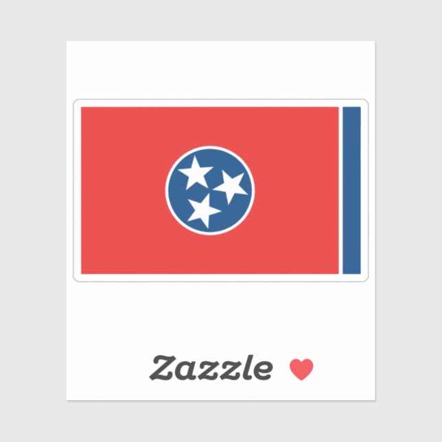 Tennessee State Flag Sticker (Sheet)