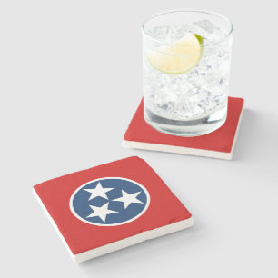 Tennessee State Flag Stone Coaster