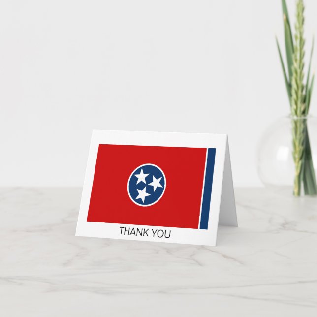 Tennessee State Flag Thank You Card (Front)