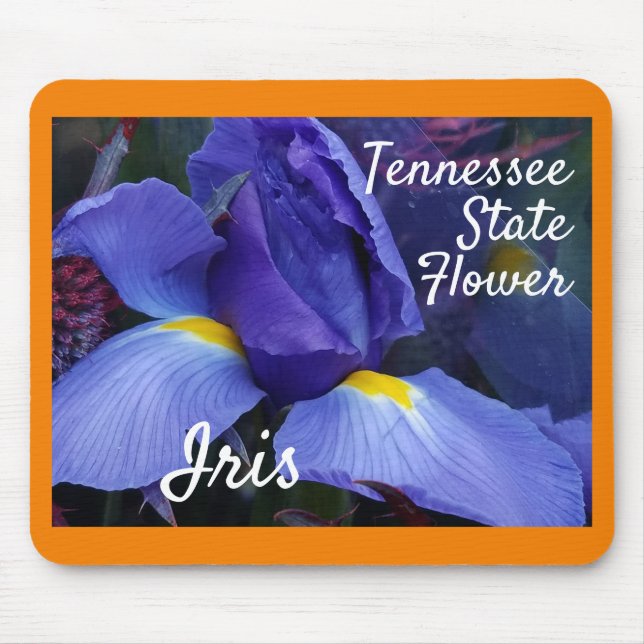 Tennessee State Flower Iris Nature Photography Mouse Mat (Front)