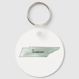 Tennessee State Illustration Painting Key Ring