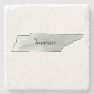 Tennessee State Illustration Painting Stone Coaster
