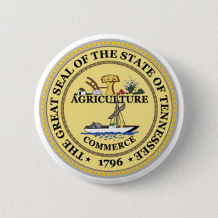 Tennessee State Seal 6 Cm Round Badge