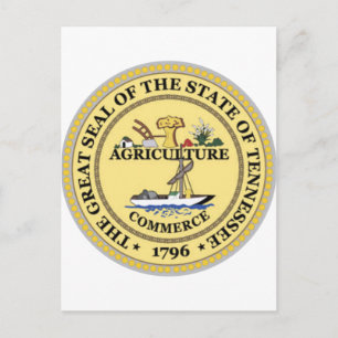 Tennessee State Seal Postcard
