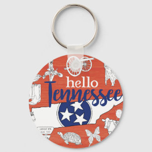 Tennessee State Symbols Volunteer State Images Key Ring