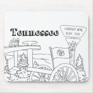 Tennessee State Symbols Volunteer State Images Mouse Mat