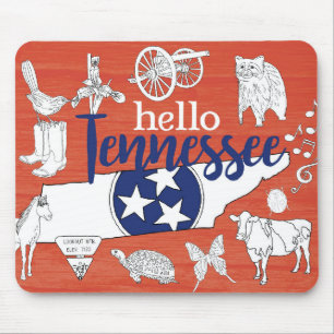 Tennessee State Symbols Volunteer State Images Mouse Mat