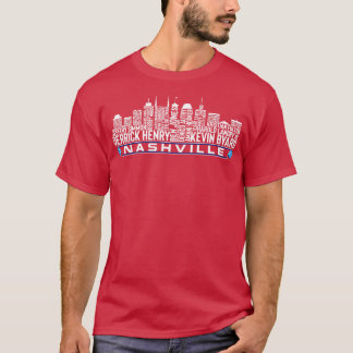Tennessee  Team 23 Player Roster Nashville City Sk T-Shirt