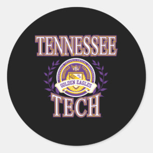 Tennessee Tech Golden Eagles Laurels Classic Round Sticker